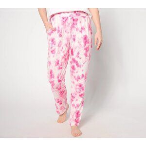 BumbleBella by Jill Martin Dreamy Jersey Paperbag Waist Pants Size Medium Pink